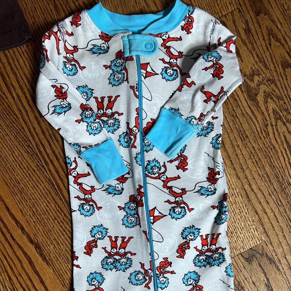 Hanna Andersson Dr Seuss Long Johns One Piece EUC 70cm